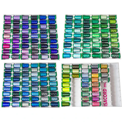 0001 Kit de fil à broder Isacord 40 KS 1000M - 412 couleurs