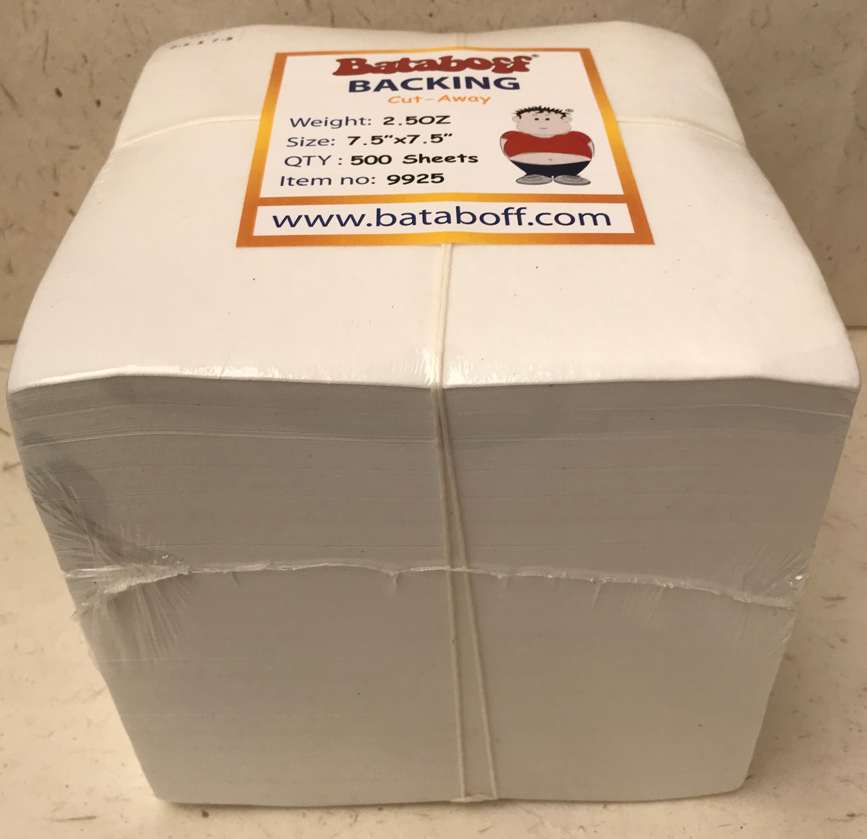 COUPÉ PRÉDÉCOUPÉ 2,5 OZ 7,5"x7,5" BLANC 500 FEUILLES - 9925