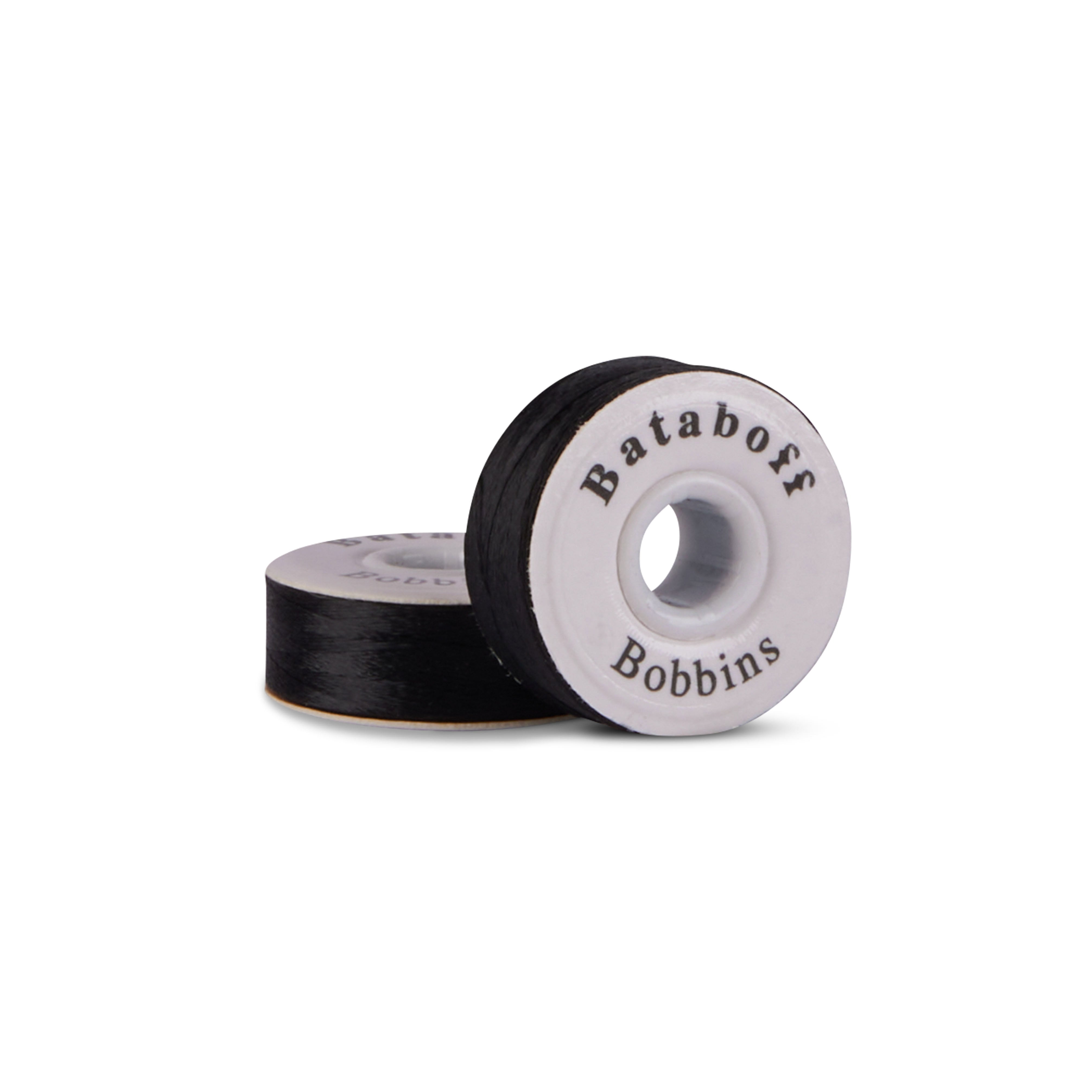 PAPERSIDED BLACK BATABOFF PRE-WOUND EMBROIDERY BOBBINS "L"