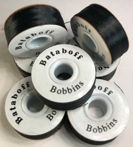 Picture of PAPERSIDED BLACK BATABOFF PRE-WOUND EMBROIDERY BOBBINS "L"